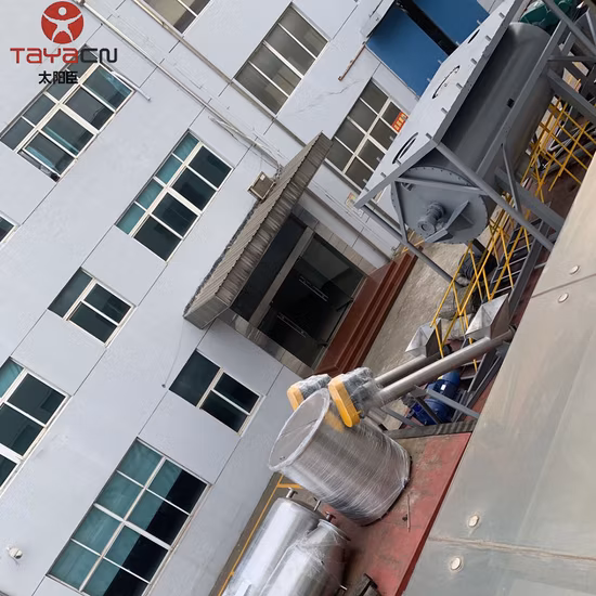 サルファーブラック用横型溶媒回収真空レーキ乾燥機